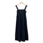 barney's new york Black Cotton Midi Dress Size 36 (US XS) Swiss Dot Empire Waist Photo 1