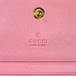 Gucci GG Marmont Pink Python Leather Compact Wallet Photo 7