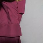 BCBG Max Azria Sleeveless Top with Embroidered Hem Bow Tie Back Size M Photo 3