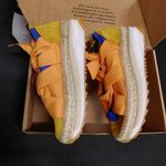 Free People New Chapmin Espadrille Ribbon Bow Sneakers 39 Blue Combo Photo 3