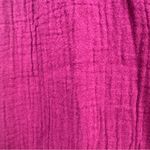 Pact Coastal Double Gauze Tie Waist Midi Dress size Large in Sangria Cotton Photo 6