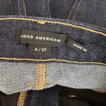 Good American Front Slit Stretch Denim Midi Skirt Indigo Blue Size 4/27 NWT Photo 6