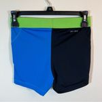 Nike ✨  Pro Blue Black Green Spandex Shorts Small Photo 4