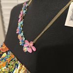 Betsey Johnson  floral necklace NWT Photo 4
