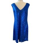 Christina Wu NWT Celebration Sequin Bridesmaid Dress Royal Blue Size 22 Photo 2
