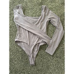 Lululemon Wundermost Ultra-Soft Nulu Square-Neck Long-Sleeve Bodysuit-purple Photo 1