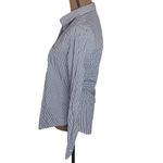 Abercrombie & Fitch micro plaid Oxford moose logo embroidery shirt navy white M Photo 3