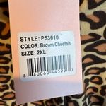 White Mark Sleepwear Soft Cheetah Print Pajamas New NWT Size 2X (14/16) Brown Photo 5
