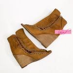 Jeffrey Campbell Batavia Wedge Boots Corset Cutouts Lace-Up Sandal Ankle Booties Photo 8