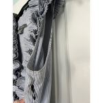 Gracia EUC  Black Pleated Dress‎ with Navy Pinstripes Size Small Photo 10