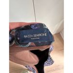 Piazza Sempione Designer Silk Shift Dress Puple Black Size Knee Length Cocktail Photo 1