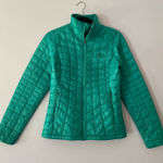 The North Face  Green Blue Emerald Thermoball Puffer Jacket Coat Women's size XS Photo 0