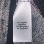 Maurice's Black Floral Stretchy Pullover 3/4 sleeve Sweater Photo 7