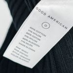 Good American NEW Belted Body Dress Midi Ribbed Knit Sweater Sleeveless V-Neck Photo 12