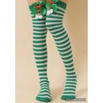 Christmas Green Striped Over Photo 3