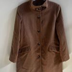Lauren Ralph Lauren Womens Wool Blend Full Length Camel Coat Brown Size 12 Photo 6