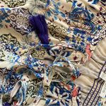 Daniel Rainn Bohemian Print Blouse w/tassels Photo 5