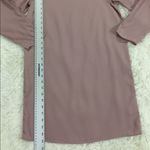 H&M Mauve Blush Pink Scalloped Long Sleeve Shift Dress Size 2 Photo 2
