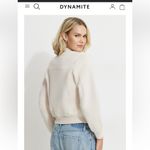 Dynamite NWT  Anywhere Scuba‎ Bomber Jacket Cream Women’s XL Photo 10