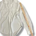 Bella Dahl White Tencel Popover Blouse Shirt Small USA Made Photo 4