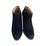 Steven By Steve Madden Steven Steve Madden Bootie Ankle Boots Lipstik Suede Black size 7 zipper Heels Photo 2