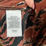 BP Dress Long Sleeve Mini Brown Burnout Tiger Stripe Casual Neutral Animal Print Photo 8