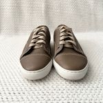 Dooney & Bourke Henry's Tan Brown Pebbled Leather Lace Up Low Top Sneakers 37 Photo 8