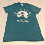 Delta Destin Florida  Soft Women Size Small Teal Green Shirt Sleeve Shirt Coastal Photo 0