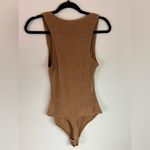 Alix NYC  bronze metallic thong bodysuit size large Photo 2