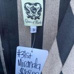 QUEEN of Hearts women's size 3X black and tan striped dress with ribbon tie Photo 3