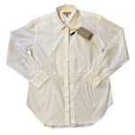 Burberry NWT  London 12 14 UK Uniform White Tuxedo Blouse Shirt Button Up Down Photo 0