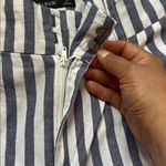 ZARA  Black and White Striped Wide Leg Pants Photo 7