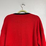 Saks 5th Avenue Saks Fifth Avenue Red Vintage Wool Blend Sweater Sz L Photo 8