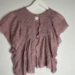 Free People One Lilac Purple Hyacinth Flutter Top Photo 5