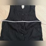 Anthropologie  Maeve Mod Linen-Blend Square Neck Longline Vest Top | Black | M Photo 8