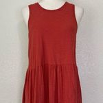 Nation Ltd 100% Pima Cotton Melissa Red Ruffle Midi Dress Photo 2