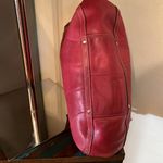 Fossil cranberry pink color, great leather bag Photo 4