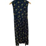 Robbie Bee Vintage 90s Blue Floral Little Flowers Script Maxi Dress cottagecore Photo 5