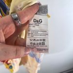 Dolce & Gabbana  Dress IT 42 / US 6 Yellow Floral Cold Shoulder Vintage Y2K Photo 5