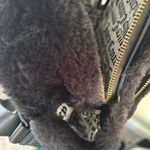 Juicy Couture y2k Mini Backpack Faux Fur Black Fuzzy Bag Photo 5