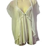 Delicates Vintage Bridal Peignoir 3 Piece Set White Special Occasion Womens M Photo 0