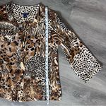 Westbound Animal Print Jacket Women’s Zip Up Jacket Size Petite Large  Petites Photo 5