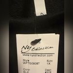 Ny Collection  Black Cold Shoulder Sweatshirt with Chain Accents Photo 3