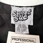 Sweet Sue NWT Deadstock Black Iridescent Swirl Embellished Beaded Silk Vest L Size L Photo 7