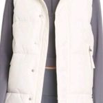 All In Motion NEW Women's Puffer Vest White Large Zip Front & Snap Closure Photo 0
