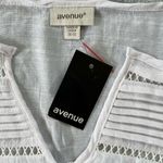 Avenue NWT! Tammy Pintuck Lace Tunic Sleeveless Blouse Ivory Size 30 - 32 Photo 5