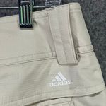 Adidas Golf Capri Pants Womens 8 Beige Climacool Ripstop Logo Athletic Casual Photo 9