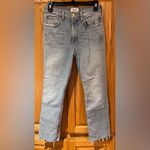 AGOLDE  Merrel High-Rise Raw Hem Low Stretch Straight Denim Jeans Size 26‎ Photo 13