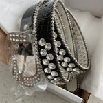 Buckle Belt Korean style Vintage Rhinestone Skull Belts Photo 1