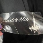 Scarlett Nite Y2K Halter Dress 14 Black Satin Tiered Ruffled Cocktail Retro HOCO Photo 13